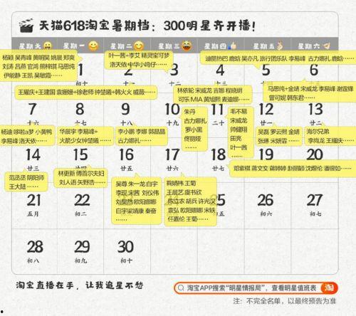 明星网红出场顺序表格,精彩出场顺序大揭秘