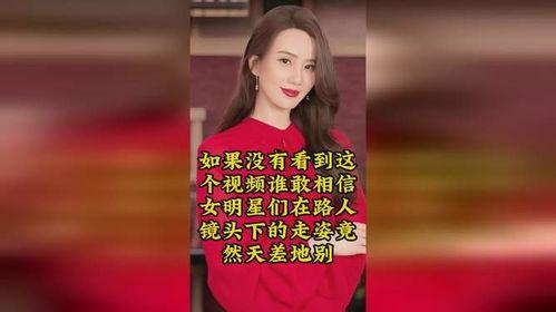 明星网红走姿视频,步态魅力谁与争锋