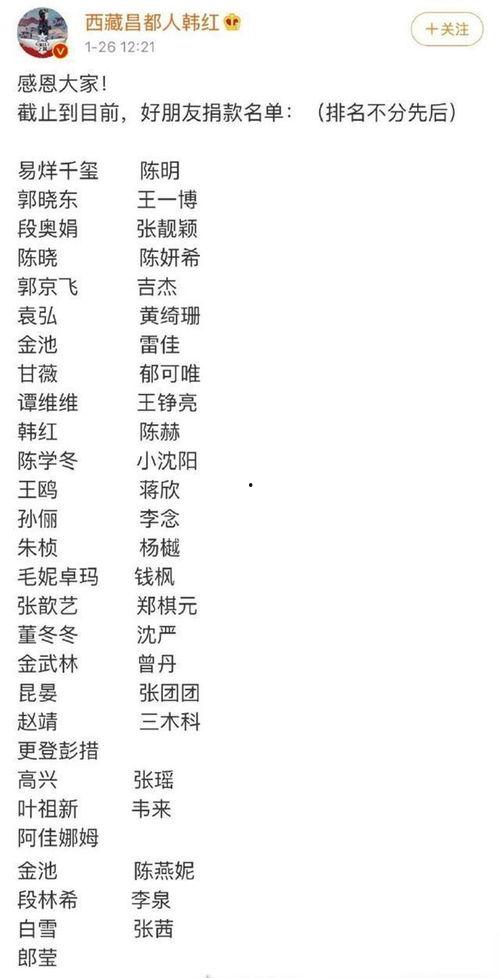 明星网红捐款贵州疫情,明星网红助力贵州战“疫”捐款纪实